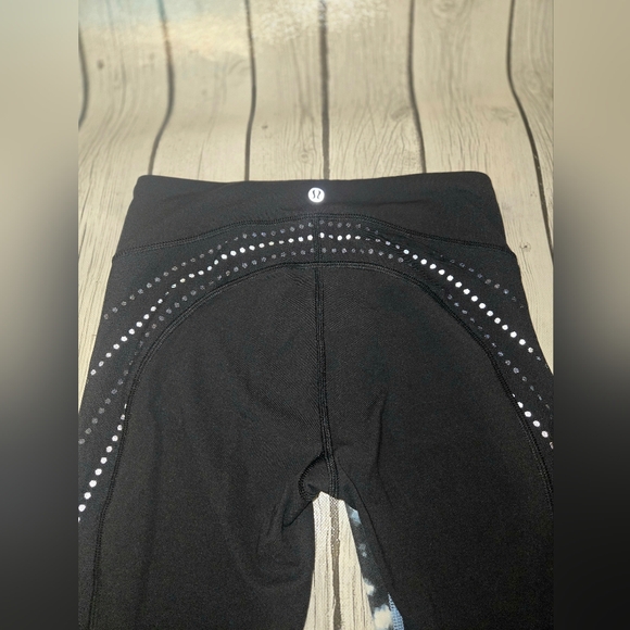 Lululemon Sz 4 Leggings Stop At Nothing Crop Blooming Pixie Tie Dye - Picture 7 of 10